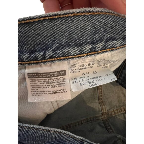 Levi's 550 Relaxed Fit Vintage Jeans Men's Size 44x30 Distressed Denim - Picture 6 of 12